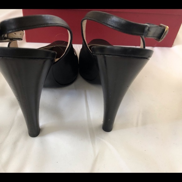 SALVATORE FERRAGAMO SLING BACK PEEP TOE - Picture 6 of 10